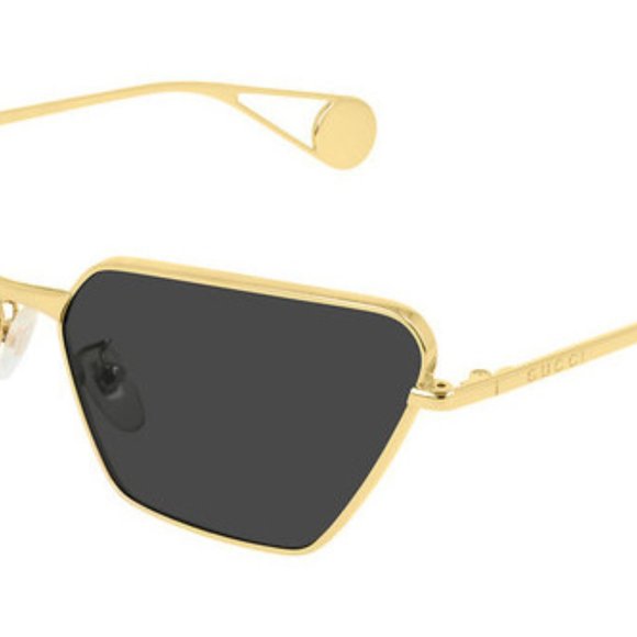 GUCCI GG0538S Gold with Grey Lenses Sunglasses - Picture 2 of 7
